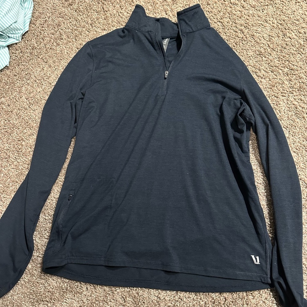 Vuori Navy Blue Quarter Zip Size Medium
